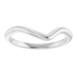 14K White Gold Marquise 10 X 5 Mm Polished Matching Band Size 7