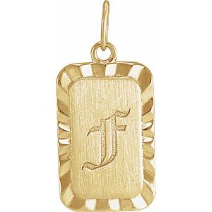 14K Yellow Gold 18.75 X 9 Mm Polished Engravable Sunburst Pendant