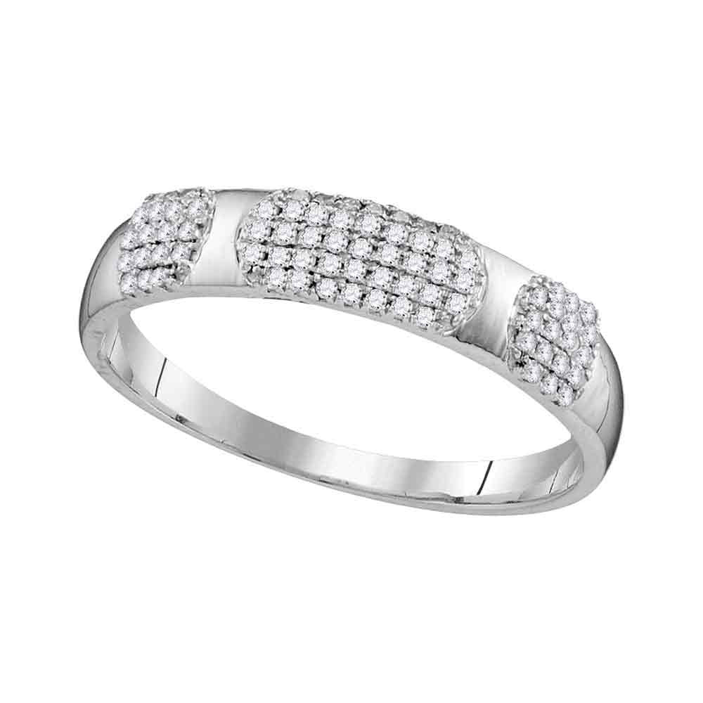 10K White Gold His Hers Round Diamond Oval Matching Wedding Set 3/4 Cttw, Womens Size: 5-10, Mens Size: 7-13