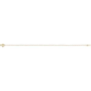14K Yellow Gold Round 1.6Mm G-H Si1-Si2 1 1/2 Ctw Lab-Grown Line Bracelet, Length: 7.25 In