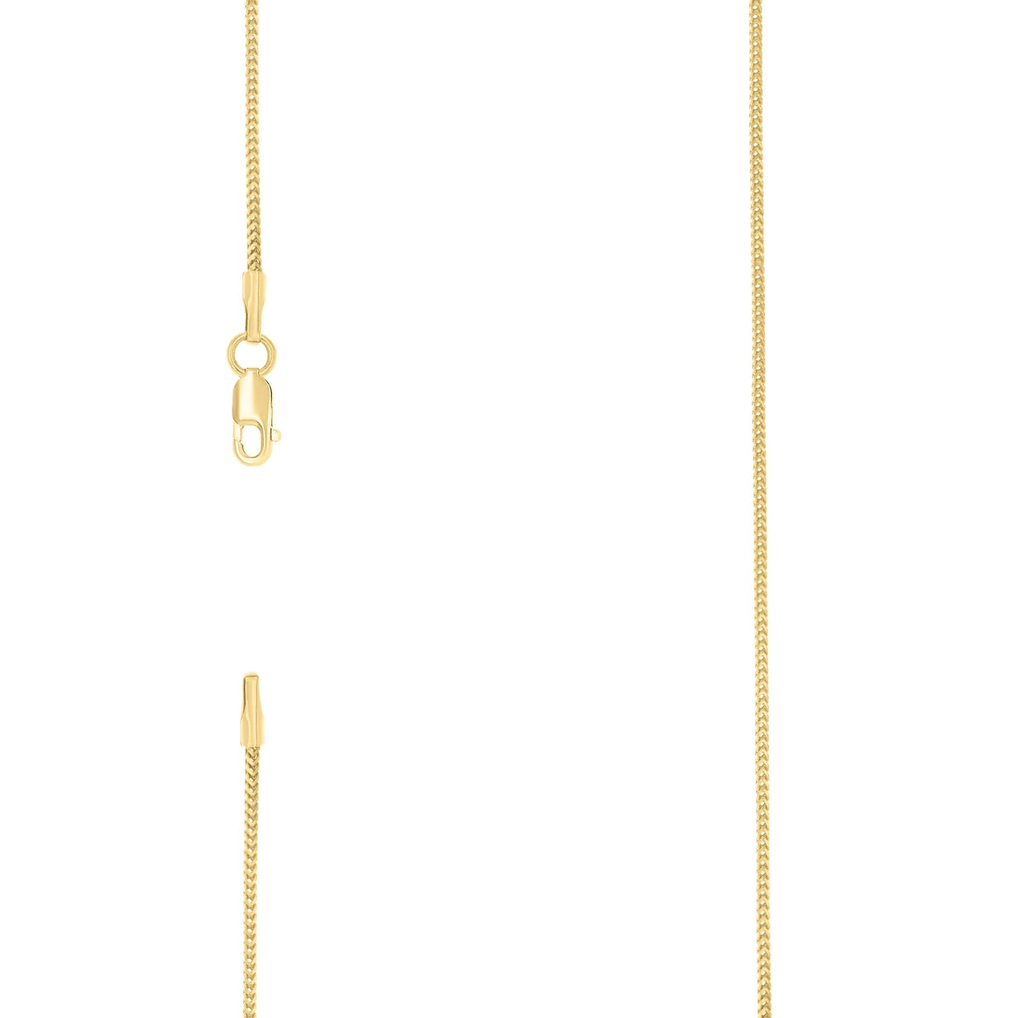 Sterling Silver Yellow-Tone Or Rose Tone Or Two Tone Solid Franco Chain