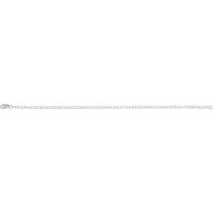 14K Yellow Or White Or Rose Gold Or Sterling Silver Or Gold Filled 2.5 Mm Lobster Clasp Cable 7" Chain