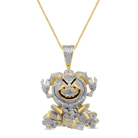 10K Yellow Gold 1.16 Cttw Diamond Assorted Charm