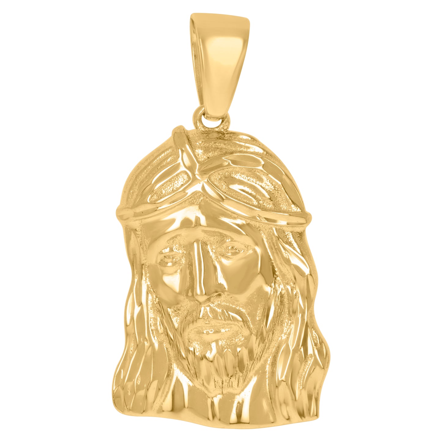 Sterling Silver Unisex Jesus Religious Charm Pendant