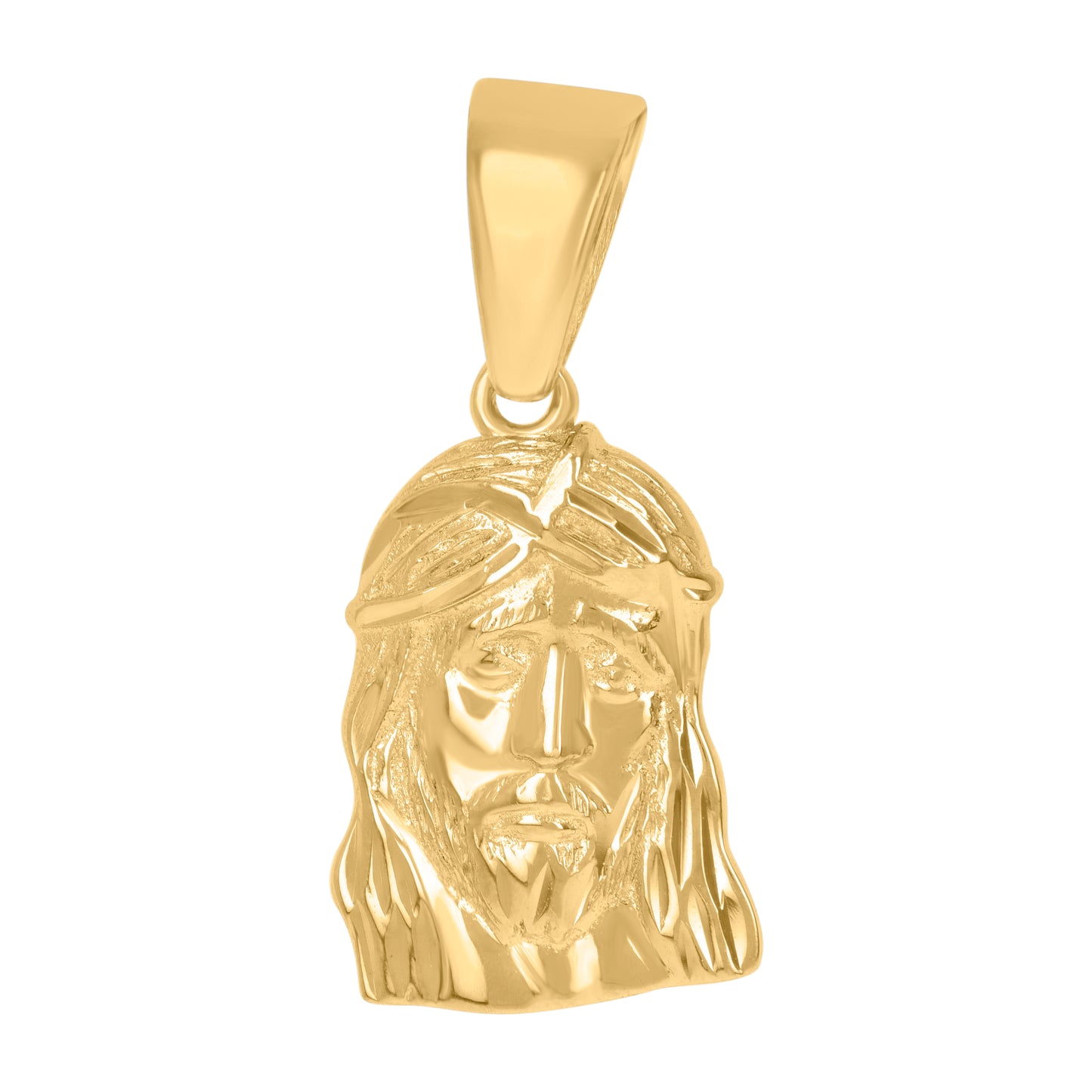 Sterling Silver Unisex Jesus Religious Charm Pendant