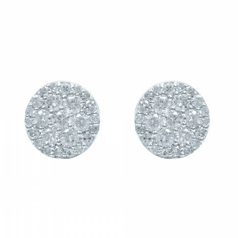 10K Yellow Gold 0.50-0.55 Cttw Diamond Dark Earring