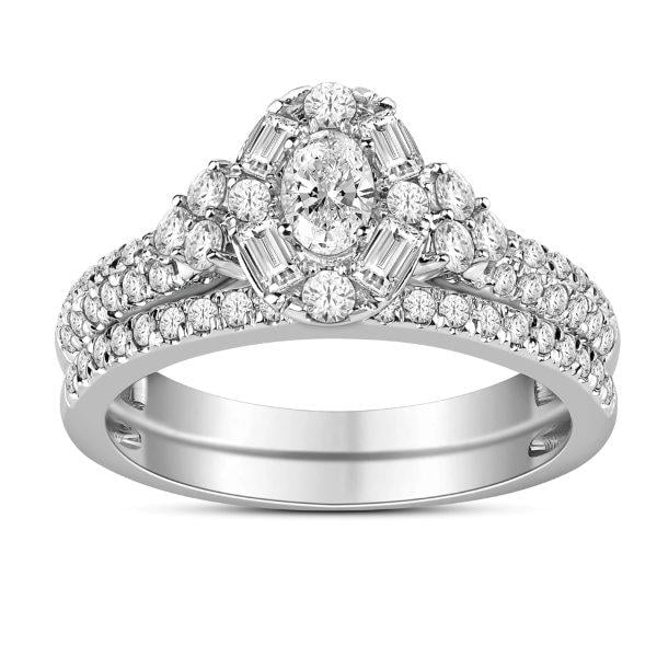 14K White Gold 1.00 Cttw Diamond Ladies Ring