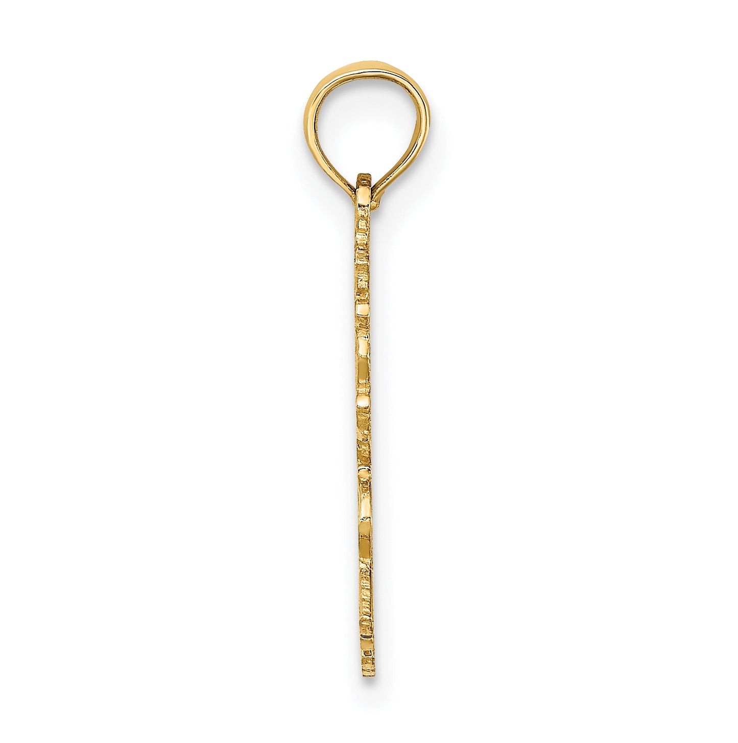 10K Yellow Gold 100% GEMINI Zodiac Charm