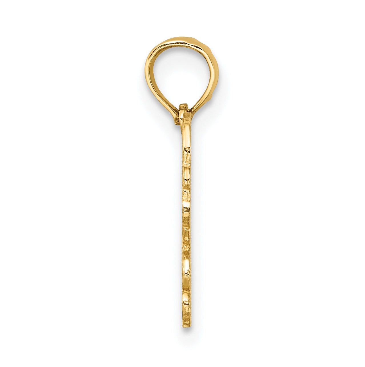 10K Yellow Gold 100% CANCER Zodiac Charm