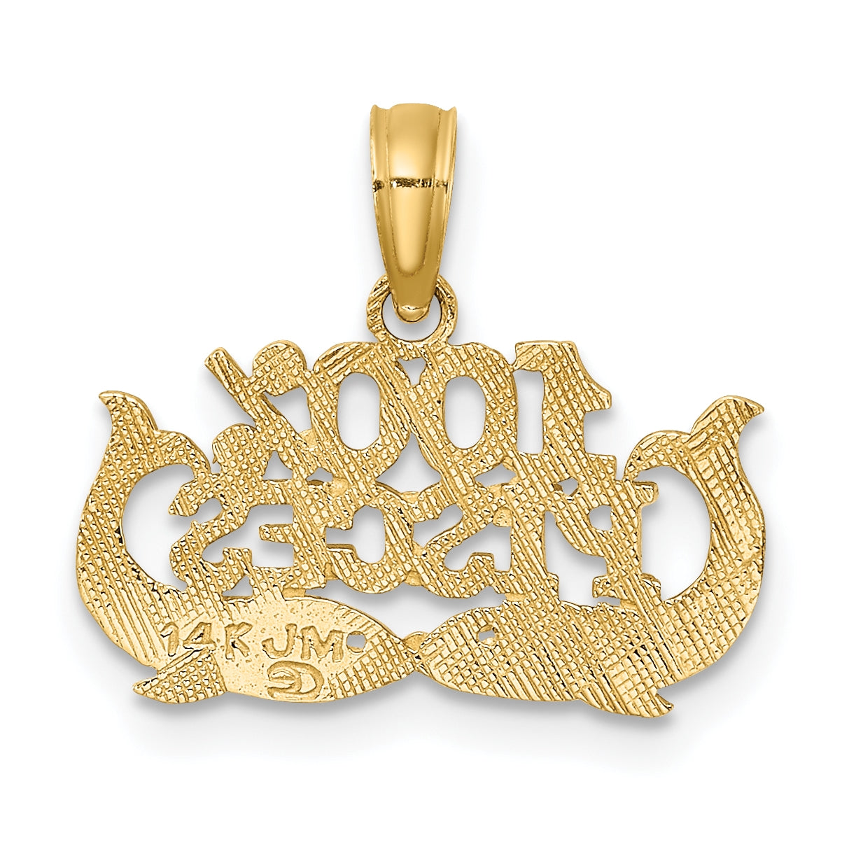 10K Yellow Gold 100% PISCES Zodiac Charm