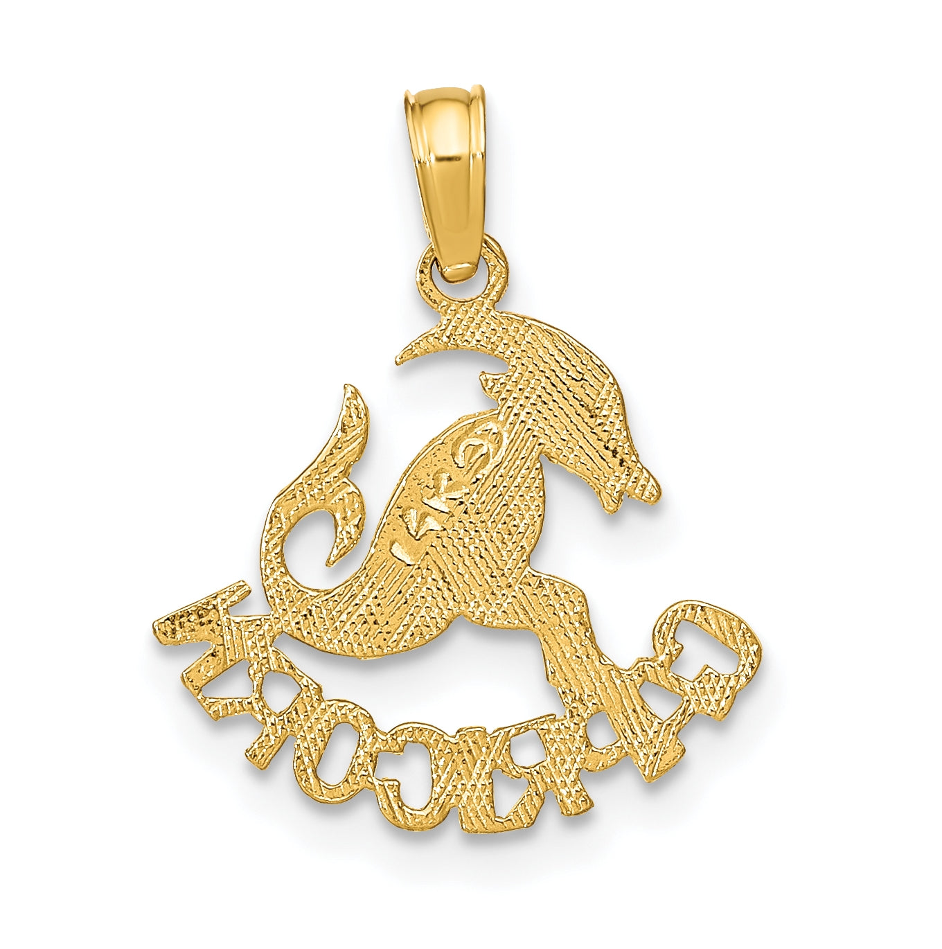 10K Yellow Gold CAPRICORN Zodiac-Charm