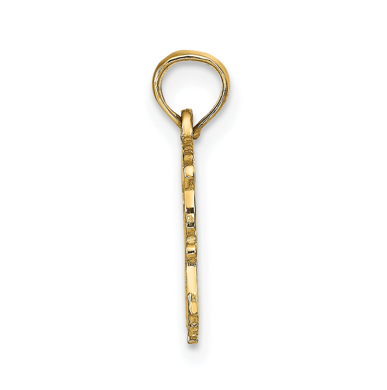 10K Yellow Gold Zodiac AQUARIUS Charm