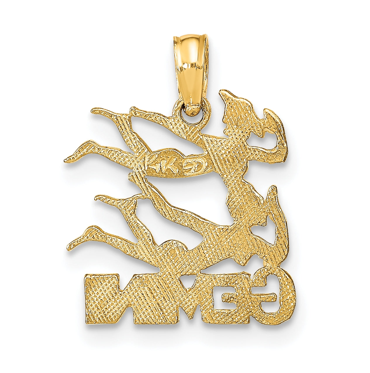 10K Yellow Gold GEMINI Zodiac-Charm
