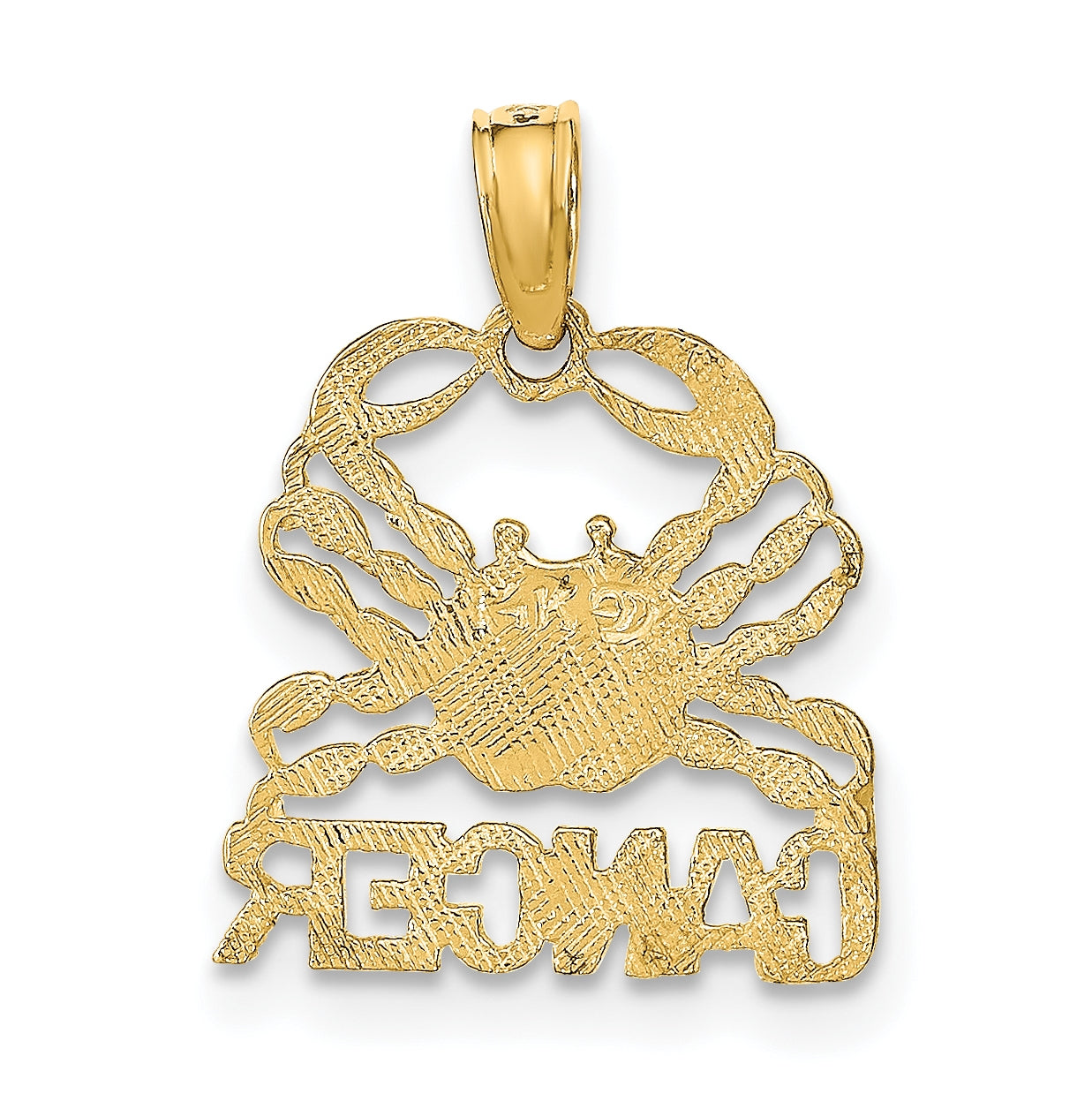10K Yellow Gold CANCER Zodiac-Charm