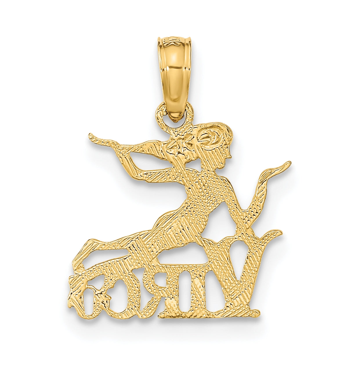 10K Yellow Gold VIRGO Zodiac-Charm