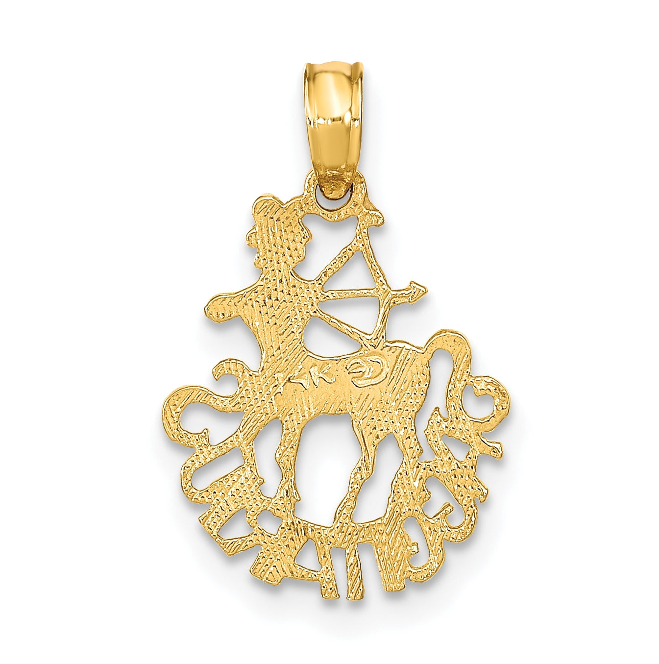 10K Yellow Gold SAGITTARIUS Zodiac-Charm