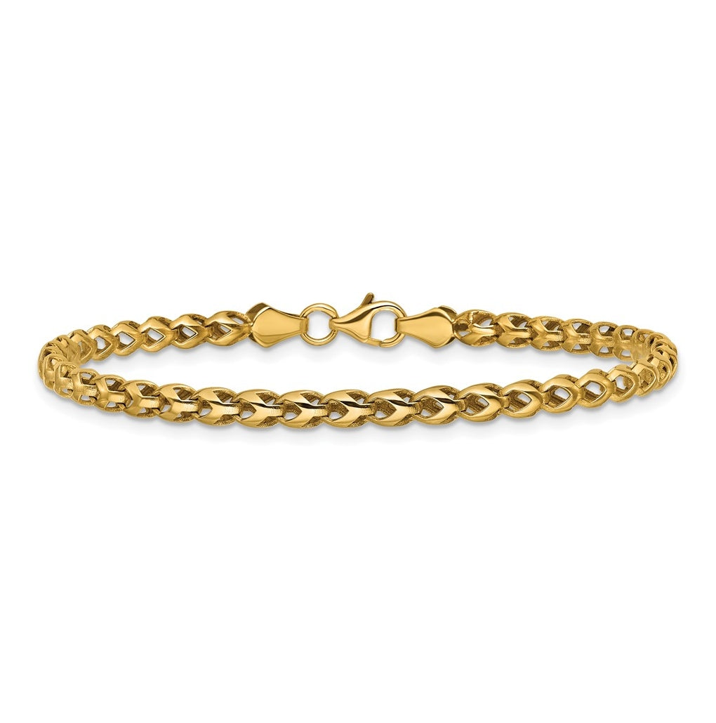 10k Yellow Gold Polished Fancy Bracelet