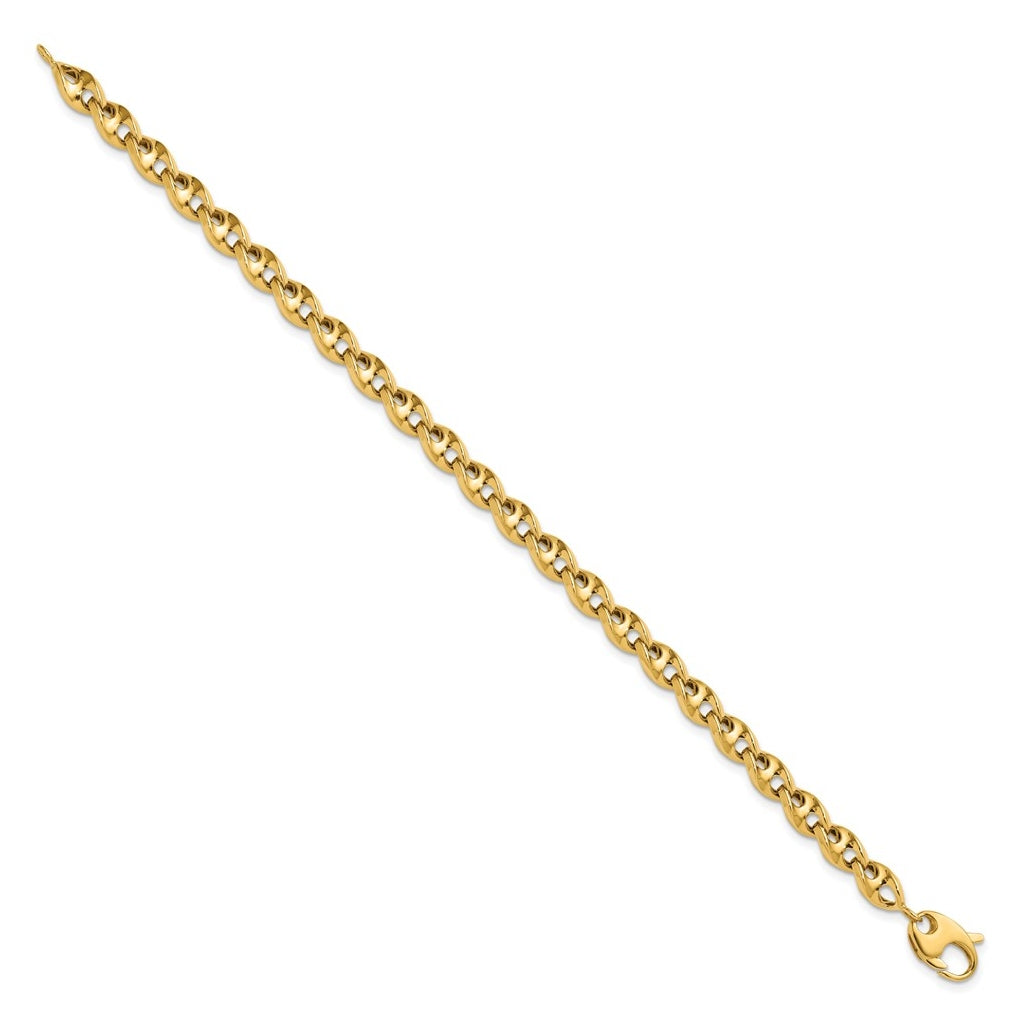 10k Yellow Gold Polished Fancy Link Bracelet