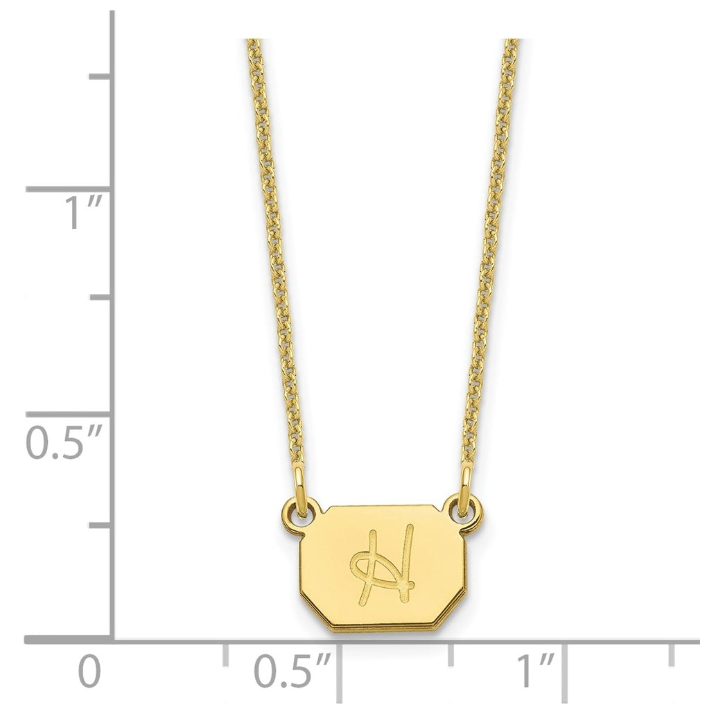 10k Yellow Or White Gold Initial Necklace – Elegant Jewelry Gift for Birthday, Anniversary, Engagement, Wedding