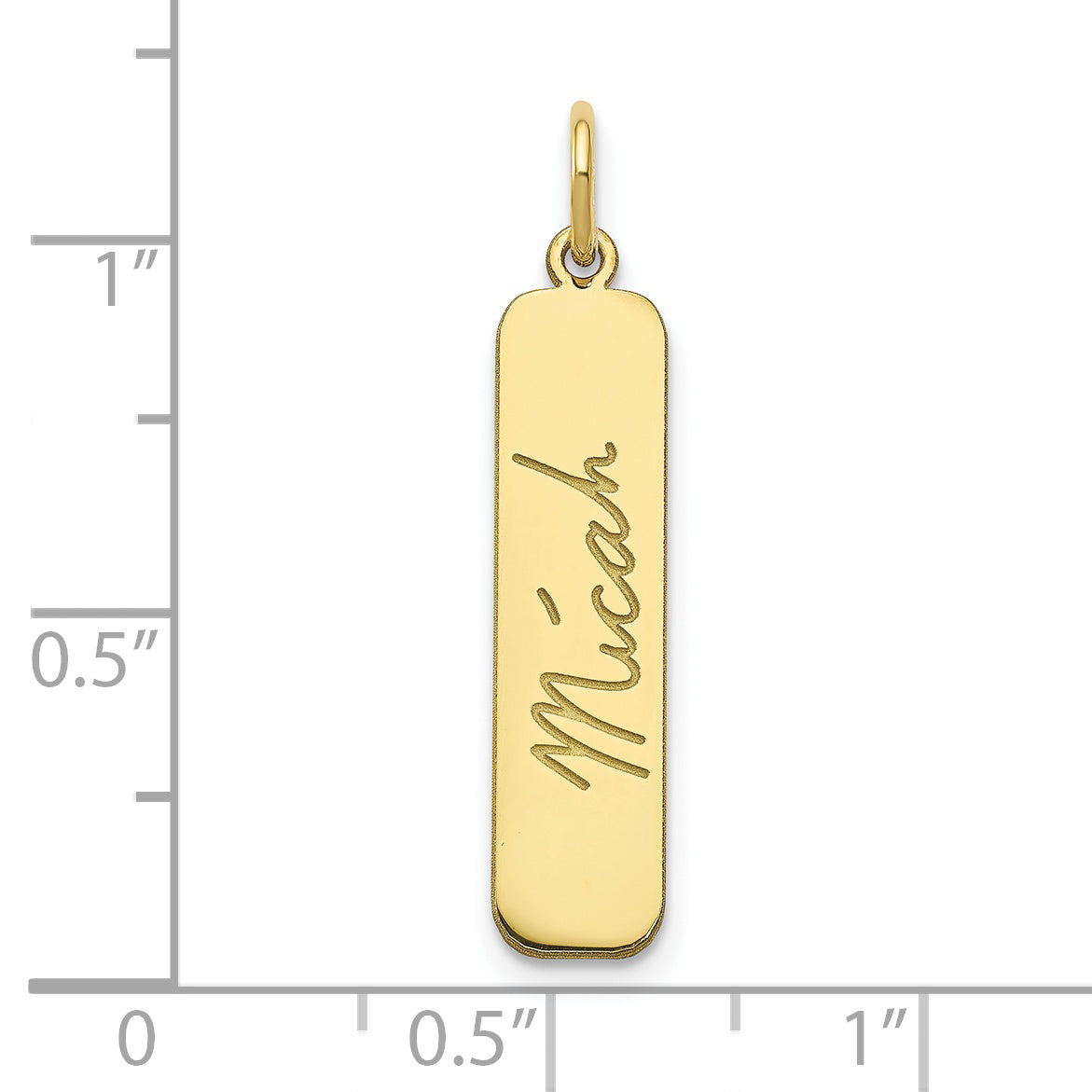 10K Yellow Gold Signature Bar Charm
