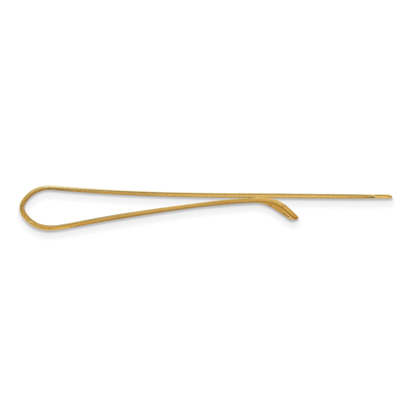 10K Yellow Gold Recessed Letters Monogram Money Clip
