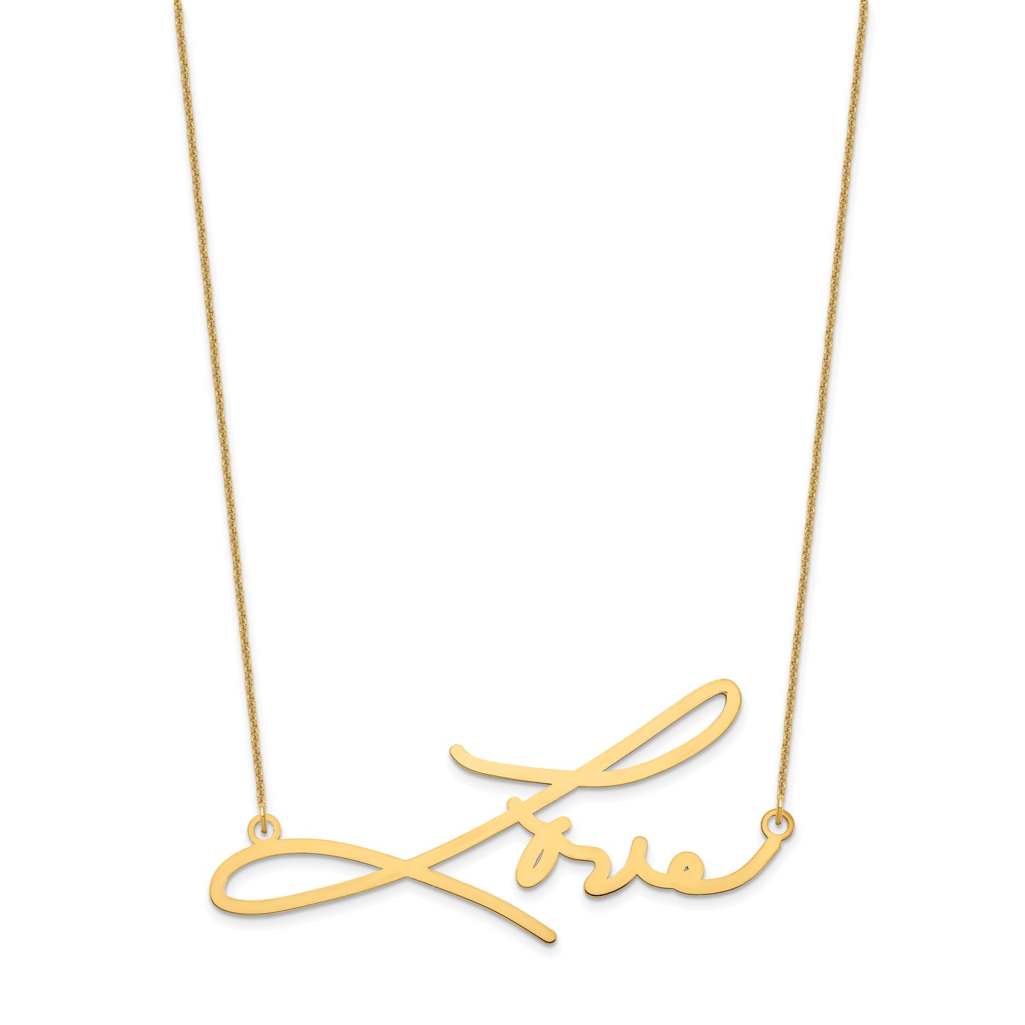 10K Yellow Gold Signature Necklace