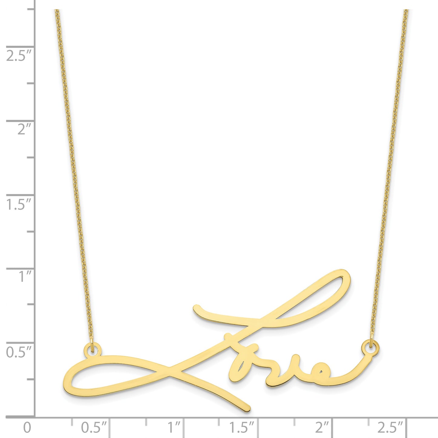 10K Yellow Gold Signature Necklace