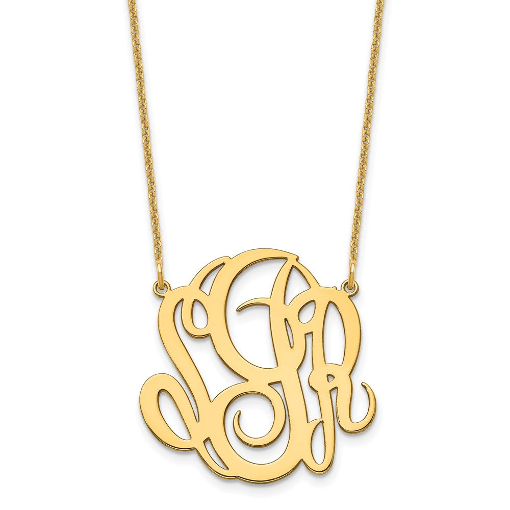 10K Yellow Gold Monogram Necklace
