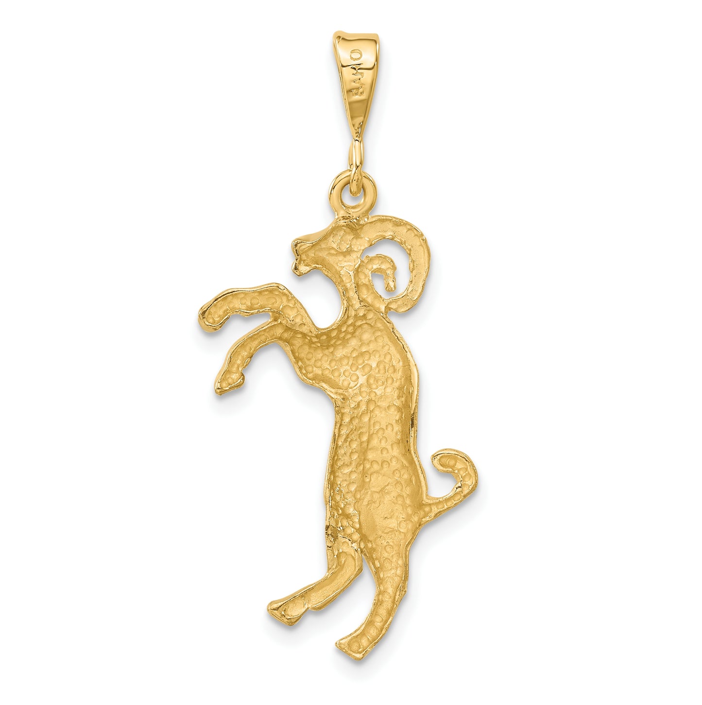 10K Yellow Gold Aries Zodiac Charm