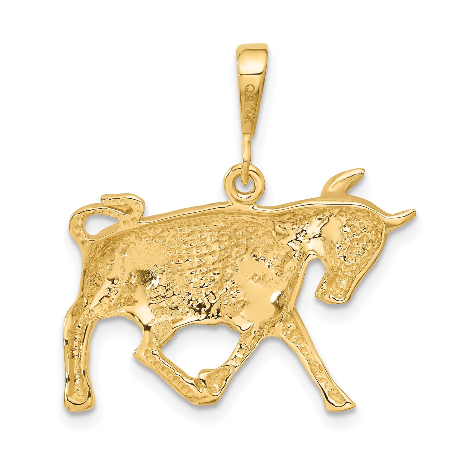 10K Yellow Gold Taurus Zodiac Charms