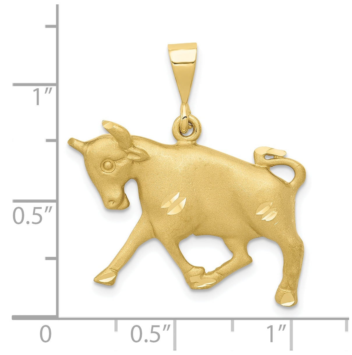 10K Yellow Gold Taurus Zodiac Charms