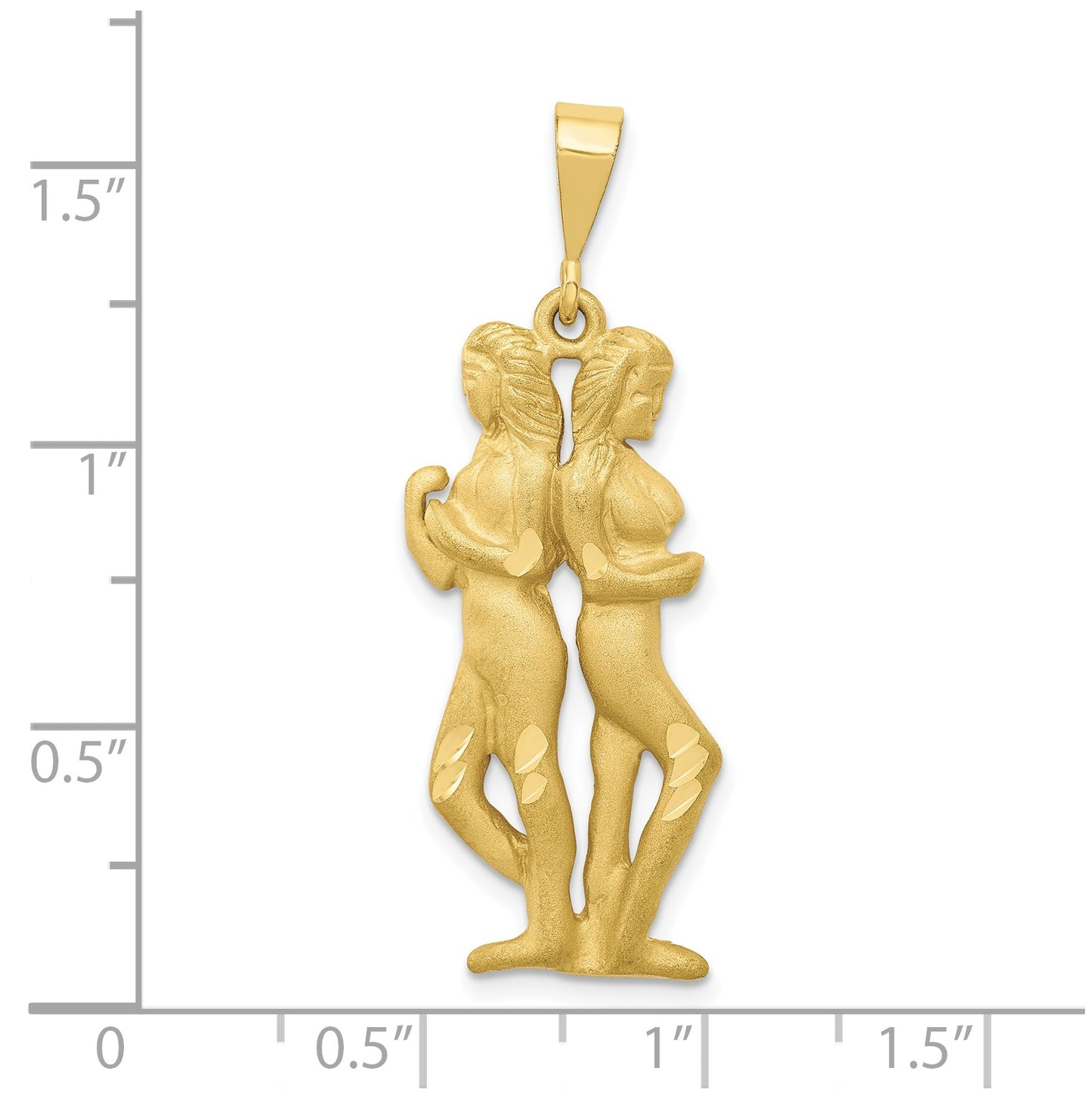 10K Yellow Gold Gemini Zodiac Charms
