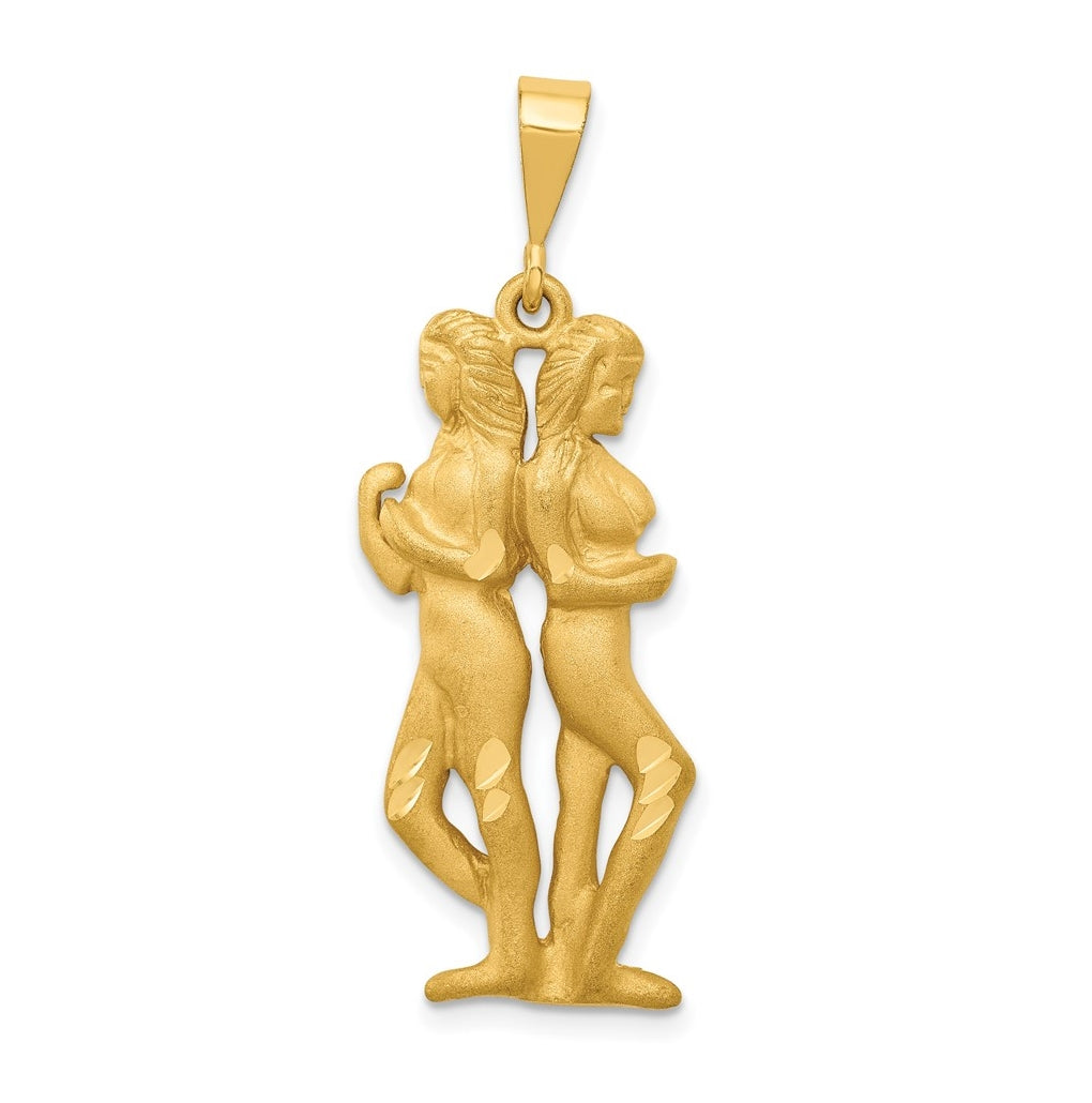 10K Yellow Gold Gemini Zodiac Charms