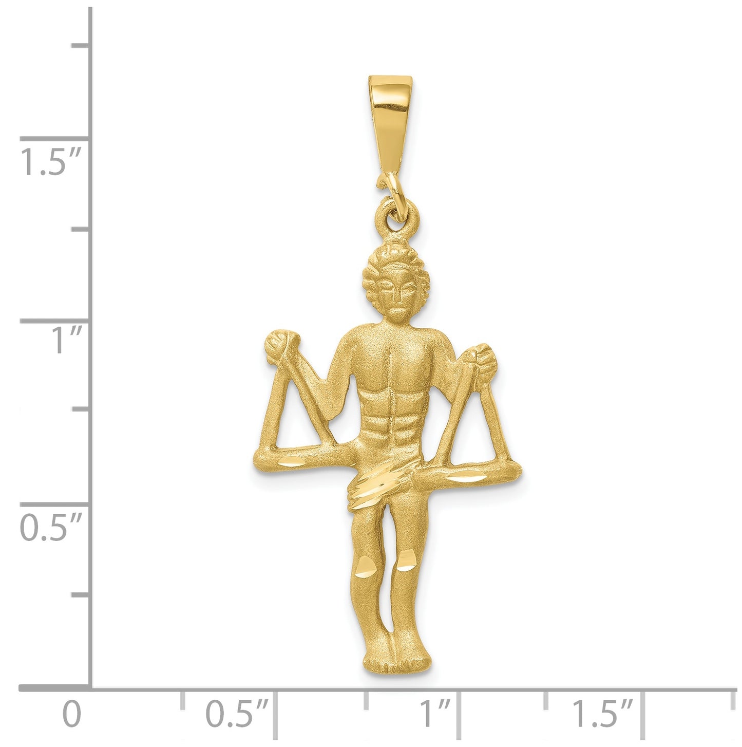 10K Yellow Gold Libra Zodiac Charms