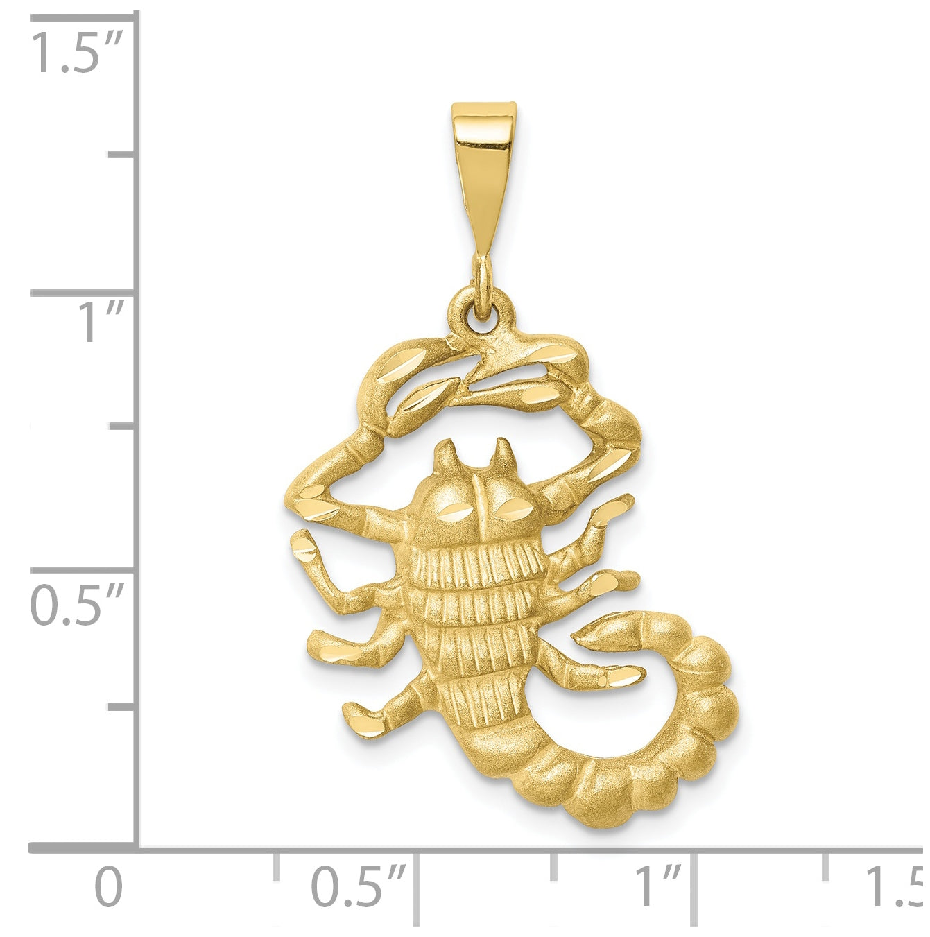10K Yellow Gold Scorpio Zodiac Charms