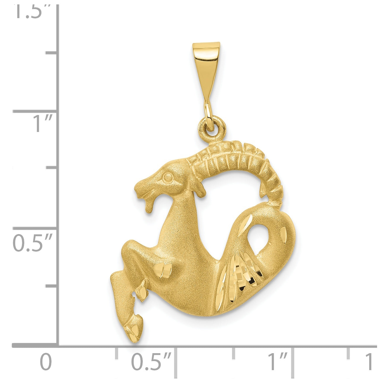 10K Yellow Gold Capricorn Zodiac Charms