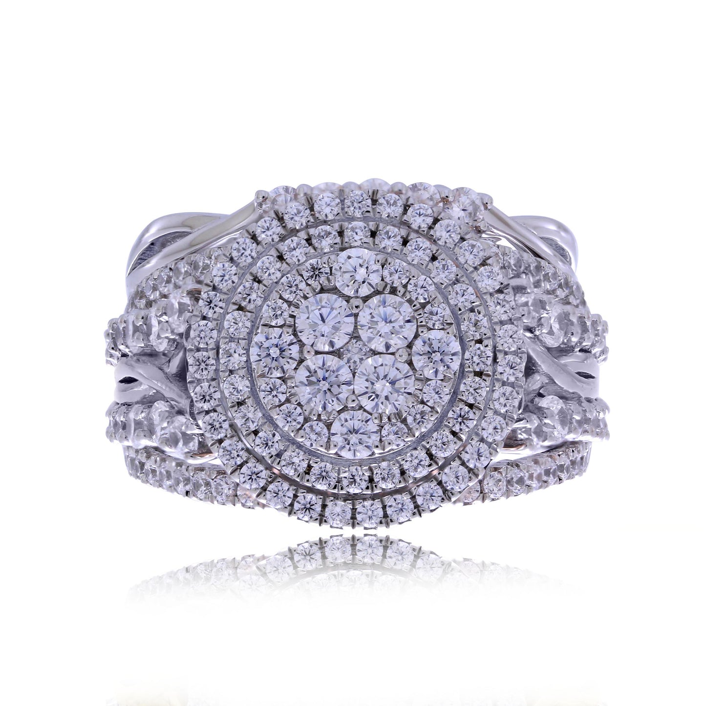 14K Yellow Or White Gold 2.15 Cttw Diamond Ladies Ring