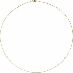 14K Yellow Or White Or Rose Gold Or Sterling Silver 1 mm Lobster Clasp Diamond-Cut Curb Chain
