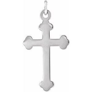 Sterling Silver 16 X 10.54 Mm Polished Cross Pendant