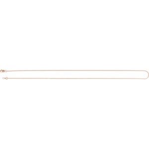 14K Yellow Or White Or Rose Gold Or Sterling Silver 1 mm Lobster Clasp Diamond-Cut Curb Chain
