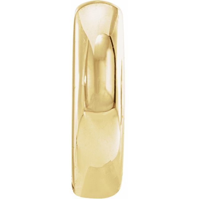 14K Yellow Gold Polished Hinged Hoop Earring With Bead Blast Finish