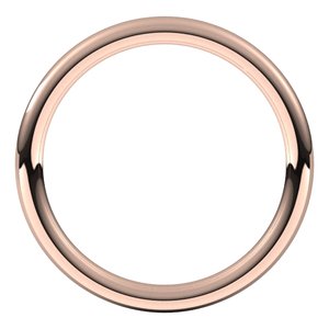 10K White Or Rose Gold 2 Mm Full Round Comfort-Fit Band