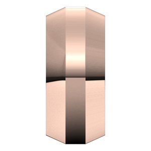 10K Yellow Or White Or Rose Gold Trapezoid Flat Band