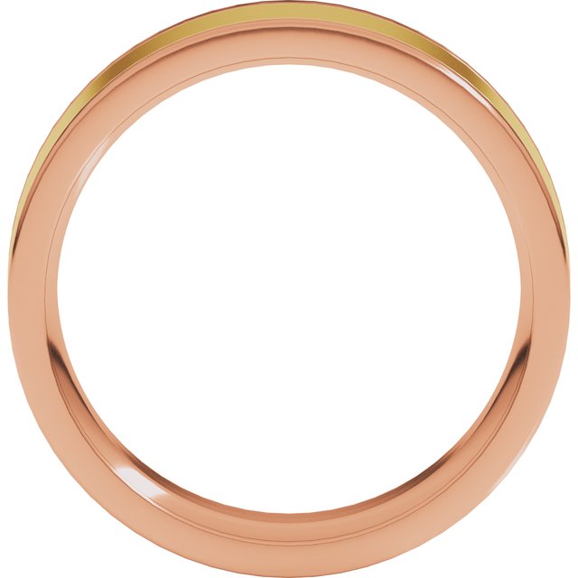 14K Yellow/Rose Or White/Yellow Gold Standard Comfort-Fit Flat Band