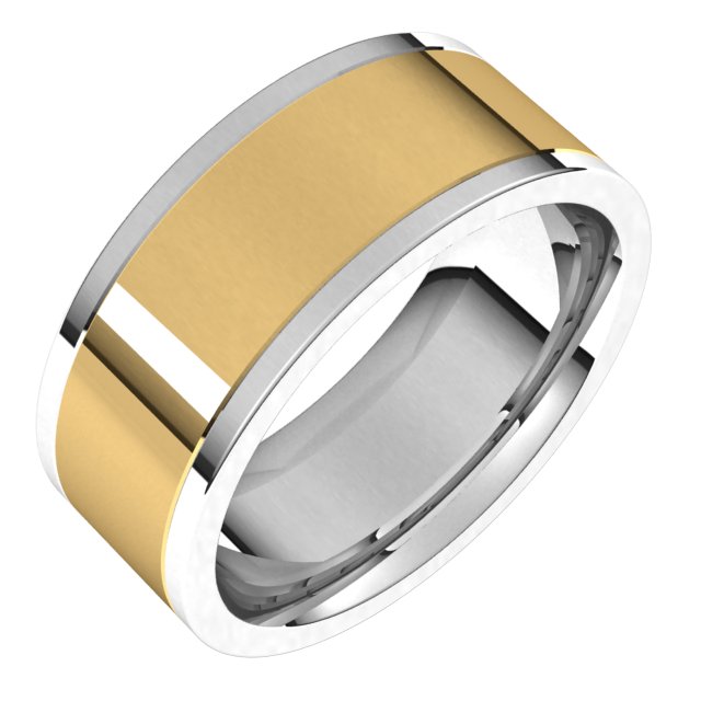 14K Yellow/Rose Or White/Yellow Gold Standard Comfort-Fit Flat Band