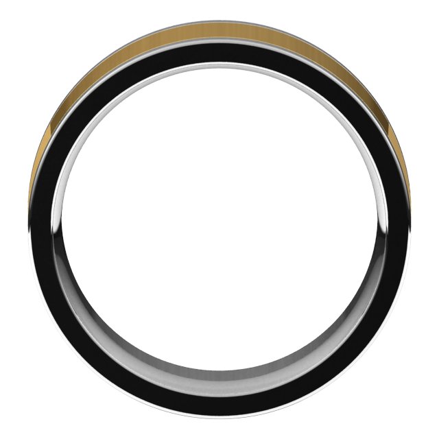 14K Yellow/Rose Or White/Yellow Gold Standard Comfort-Fit Flat Band