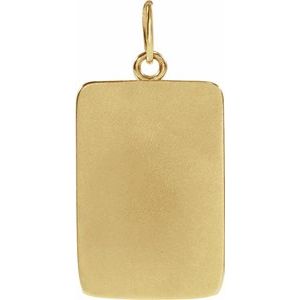 14K Yellow Gold 17.96 X 10.6 Mm Polished Mama Pendant