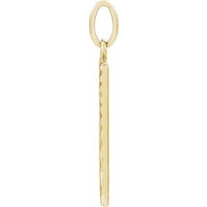 14K Yellow Gold 16.78 X 9.97 Mm Polished Sun Pendant