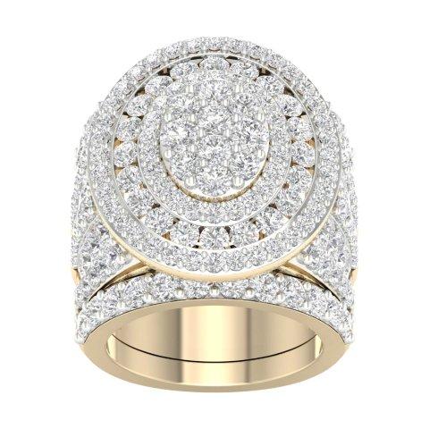 10K Yellow Gold 6.00 Cttw Diamond Ladies Ring