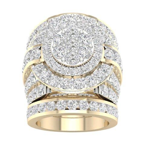 10K Yellow Gold 6.00 Cttw Diamond Ladies Ring
